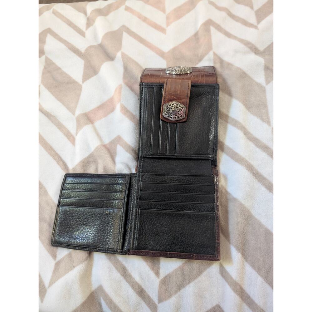 brighton brown leather shoulder bag with two wallets - Picture 5 of 7